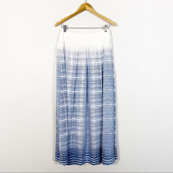 Comptoir Des Cotonniers Womens Francky Blue Striped Maxi Skirt Size X-Small - Picture 1 of 9